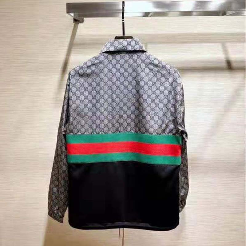 Gucci Men Oversize Technical Jersey Jacket