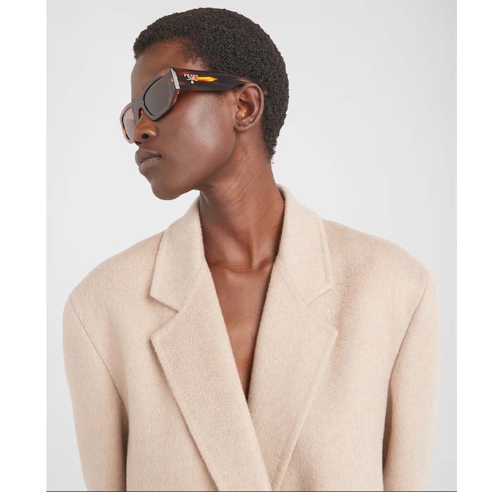 Prada Unisex Sunglasses Logo Frame Compatible Graduated Lenses Standard Fit