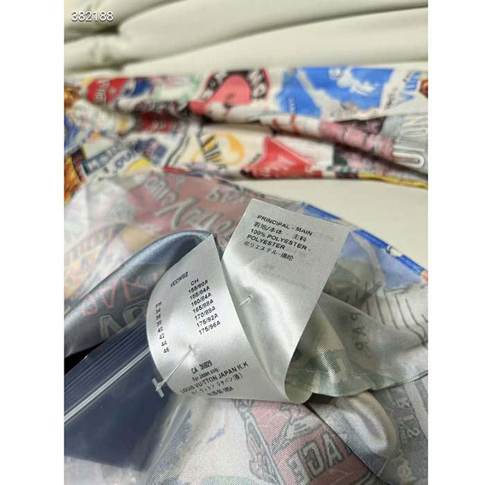 Louis Vuitton Women LV Flight Mode Elysee Palace Silk Shirt Ivory 1AFKYS