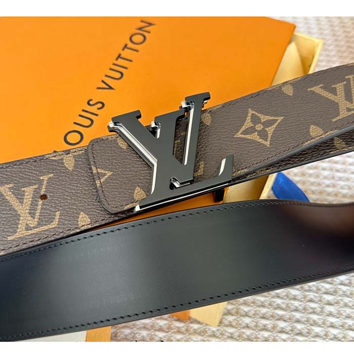 Louis Vuitton Unisex LV Optic 40 MM Reversible Belt MNG Macassar Coated Canvas Leather
