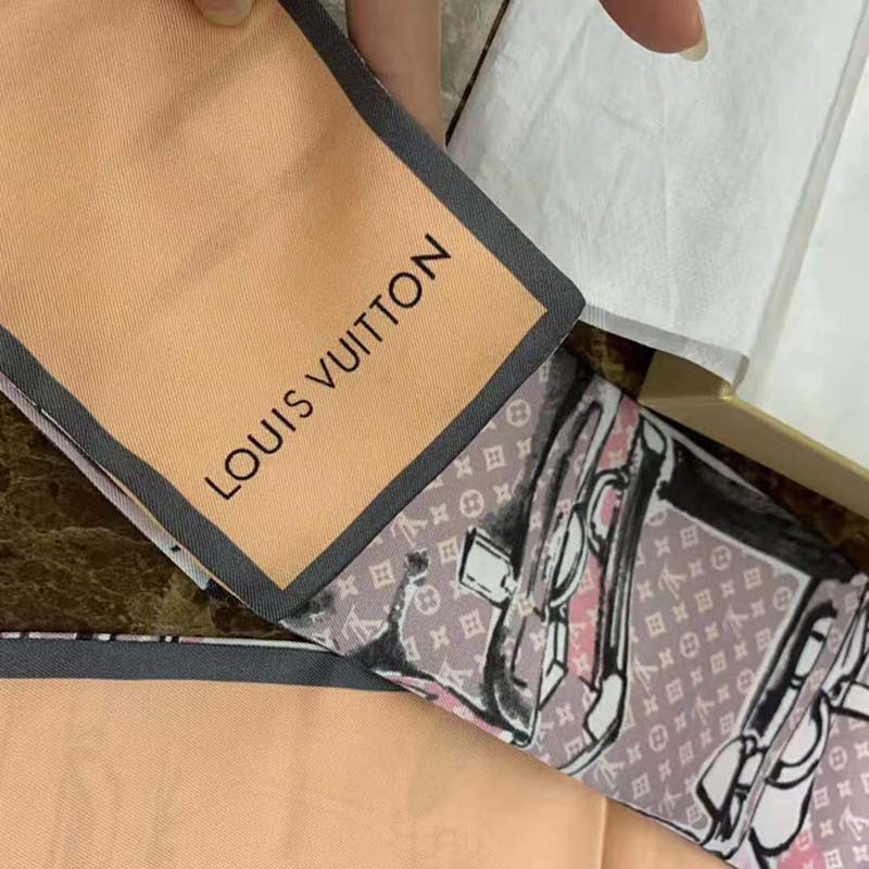 Louis Vuitton LV Women Trunks Bandeau with Trunks and Luggage Pattern-Pink