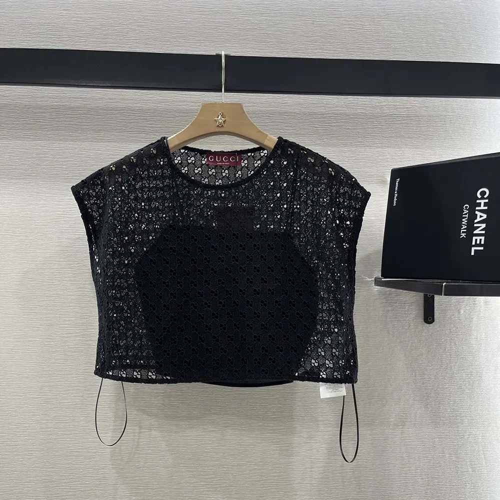 Gucci Women GG Macramé Top 836976ZAS8C1000