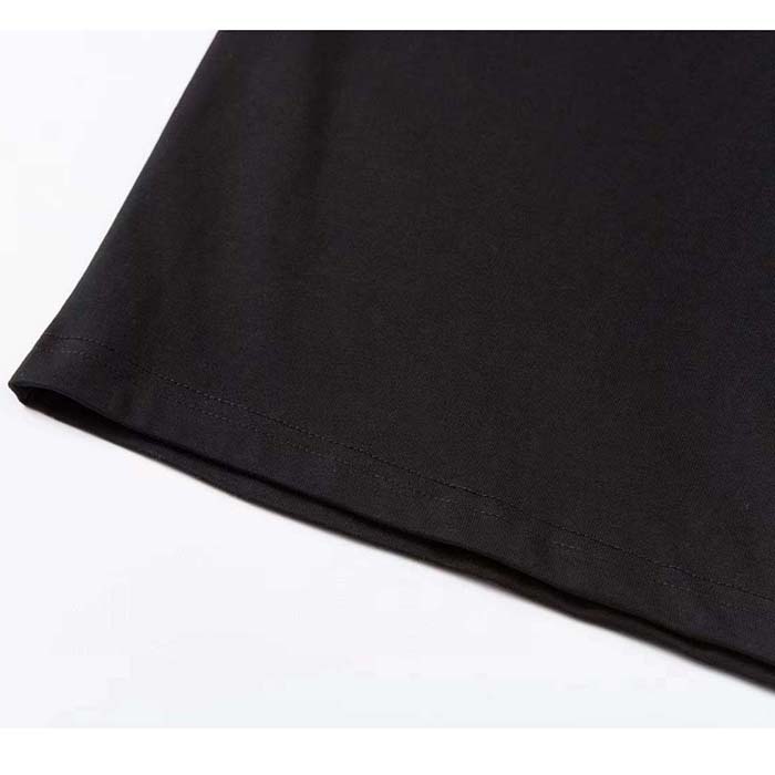 Gucci Women GG T-Shirt Gucci Blade Print Black Cotton Jersey Crewneck