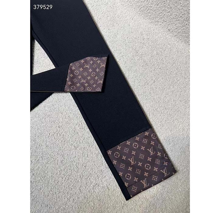 Louis Vuitton Women LV Leggings Monogram Elastic Belt Polyamide Elastane Black Fitted