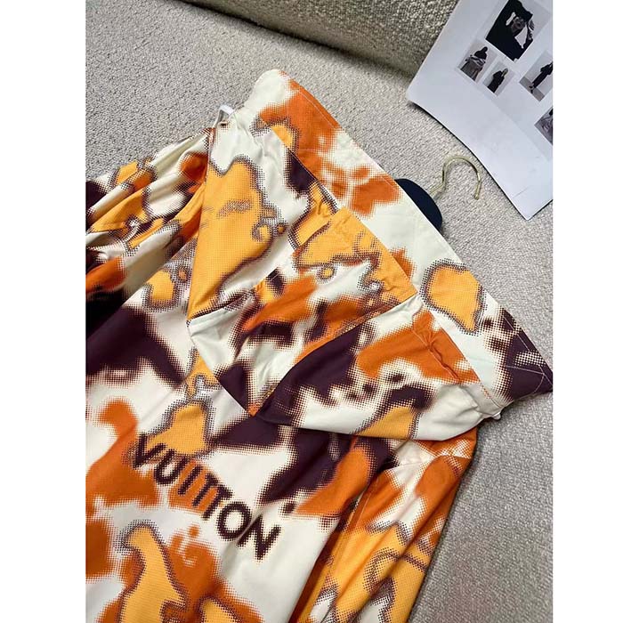 Louis Vuitton Women Cotton Hooded Blouson Regular Fit LV Mappamundi Signature Printed All Over