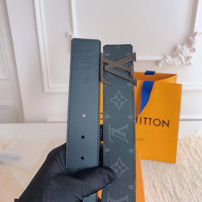 Louis Vuitton Unisex LV Initiales 40 MM Reversible Belt Monogram Canvas Calf Leather M9043U
