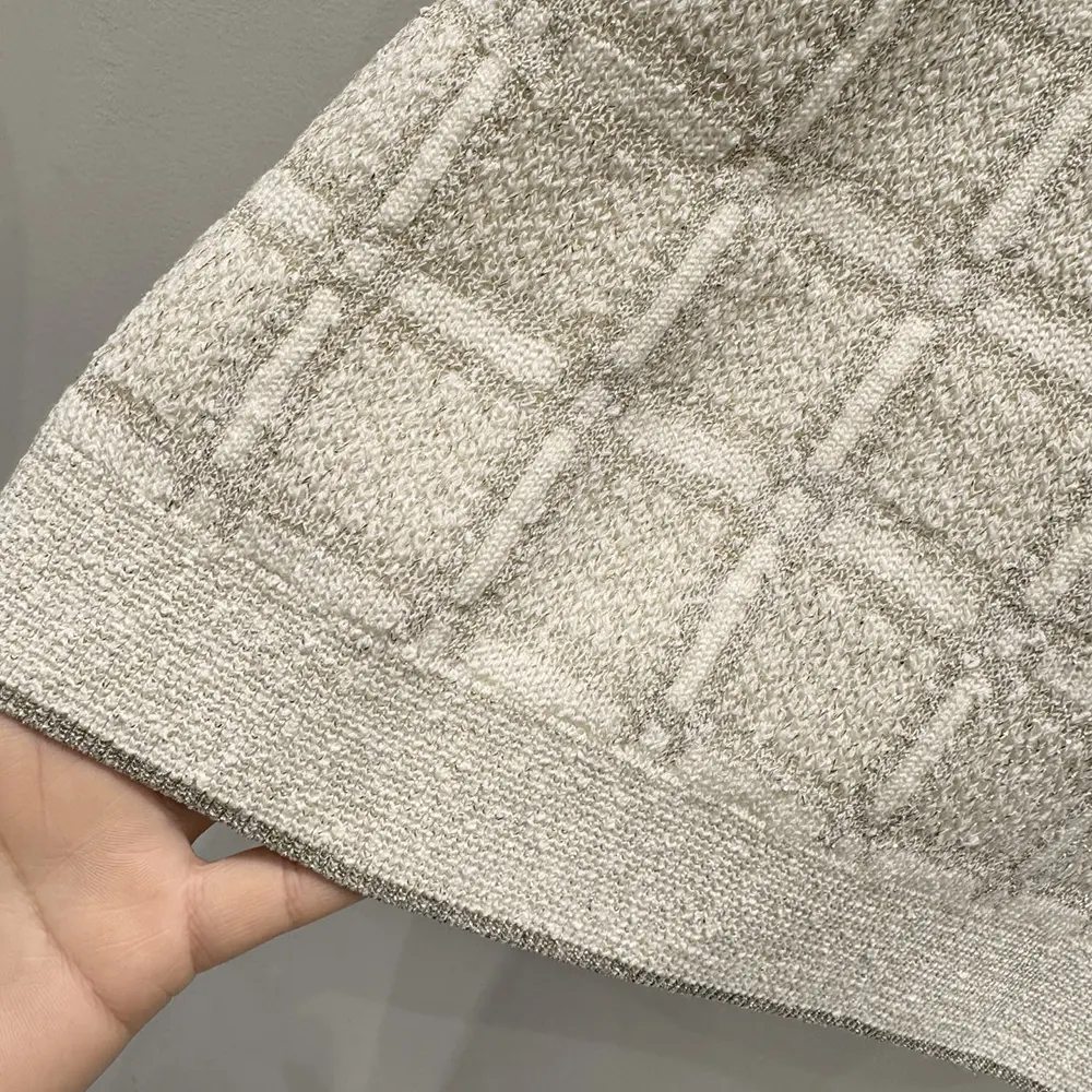 Gucci Women Wool and Lame Check Jacquard Top 811552XKEDI9237