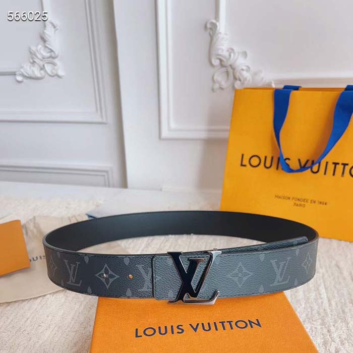 Louis Vuitton Unisex LV Initiales 40 MM Reversible Belt Monogram Canvas Calf Leather M9043U