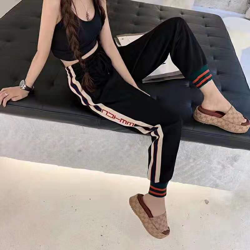 Gucci Women Technical Jersey Jacket-Black