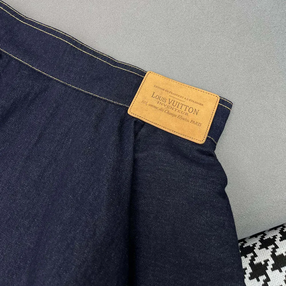 Louis Vuitton LV Women Denim Flounce Skirt 1AHGXT