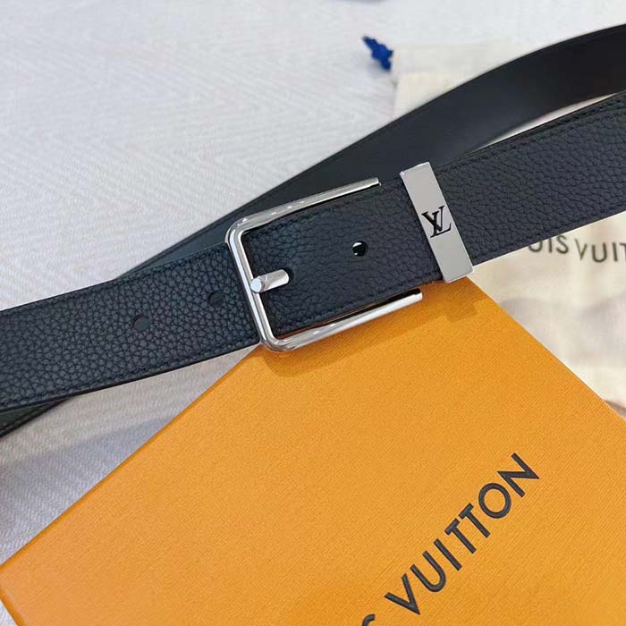 Louis Vuitton LV Unisex LV Pont Neuf 35mm Belt Taurillon Calf Leather