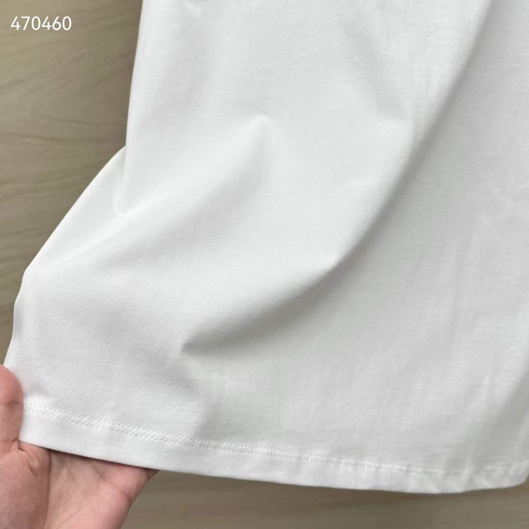 Gucci Women GG Cotton Jersey T-Shirt Print White Crewneck Short Sleeves