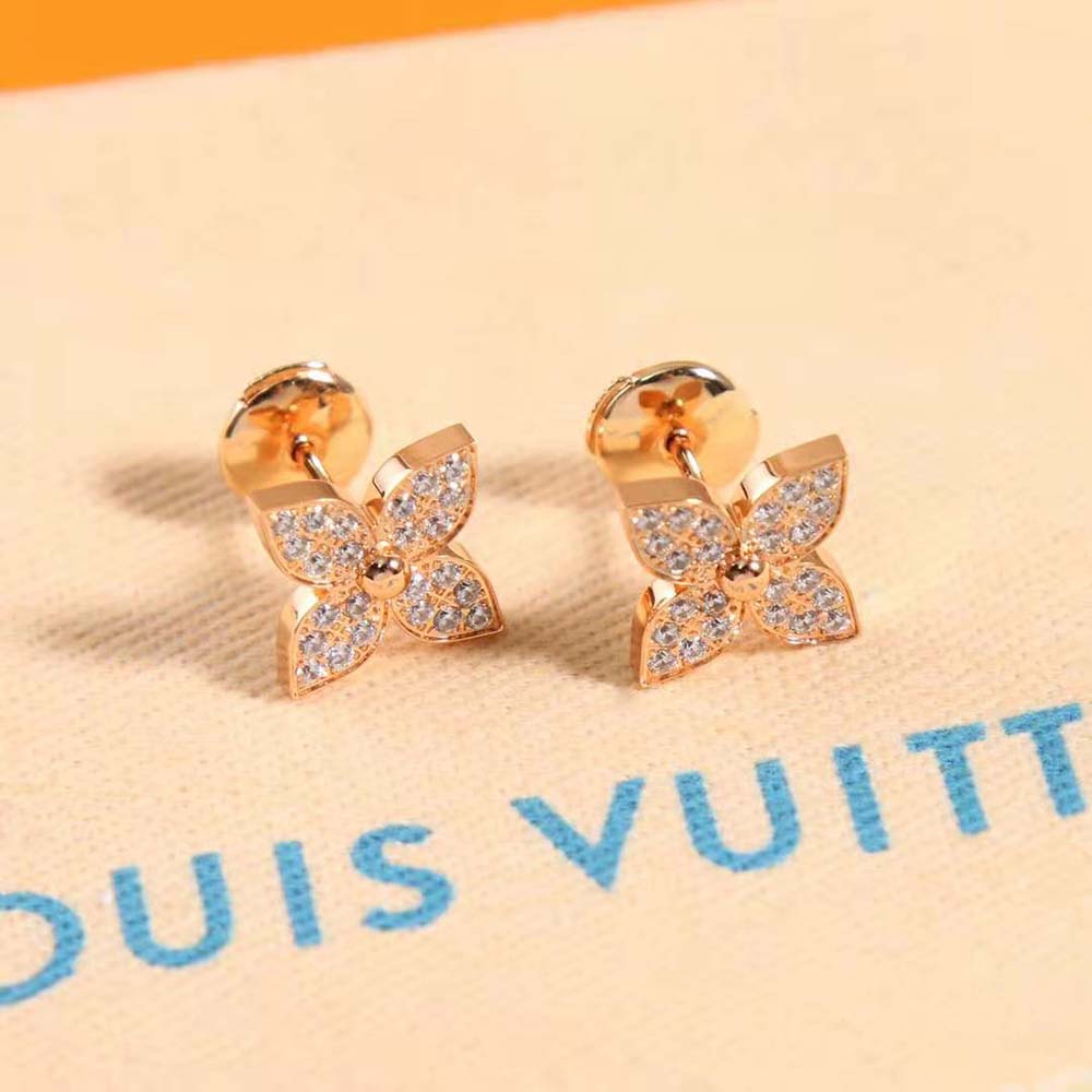 Louis Vuitton Women Idylle Blossom Stud Pink Gold and Diamonds