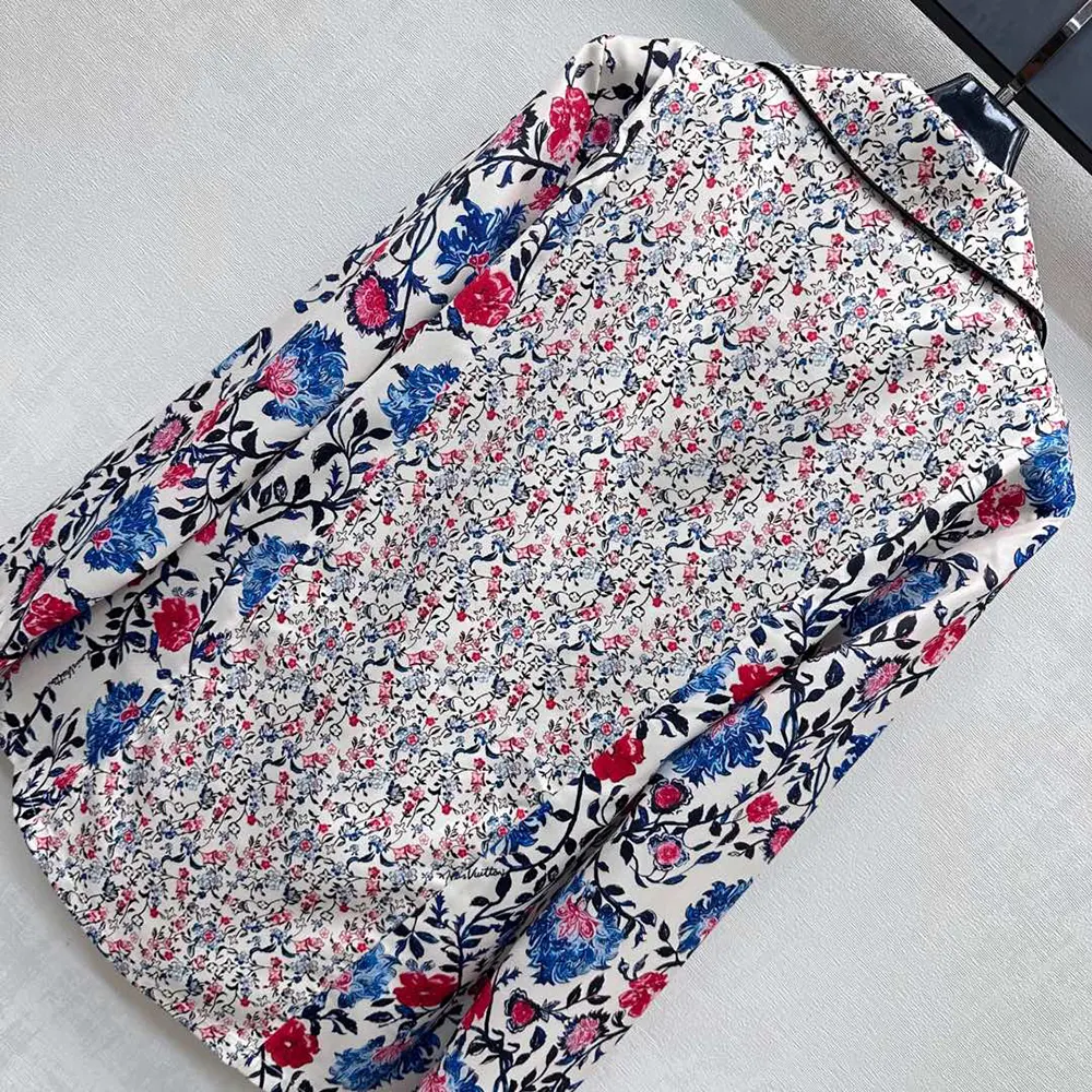 Louis Vuitton Women Floral Vine Pajama Shirt 1AHHVI
