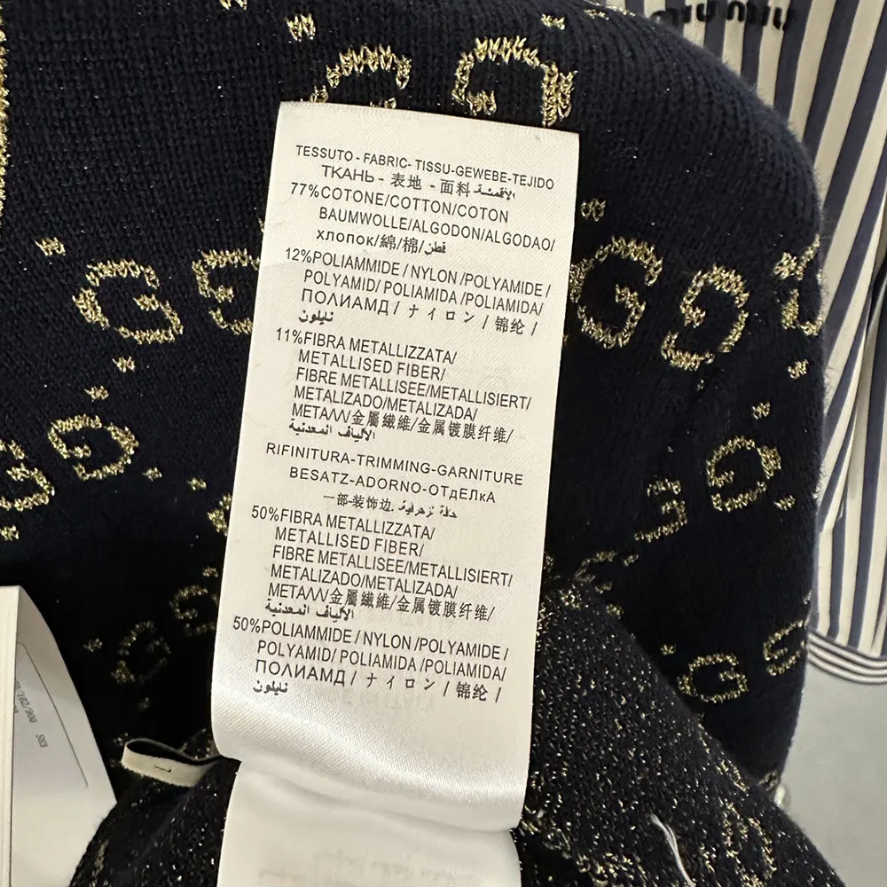 Gucci Women GG Cotton Lamé Top 526759X9W834921