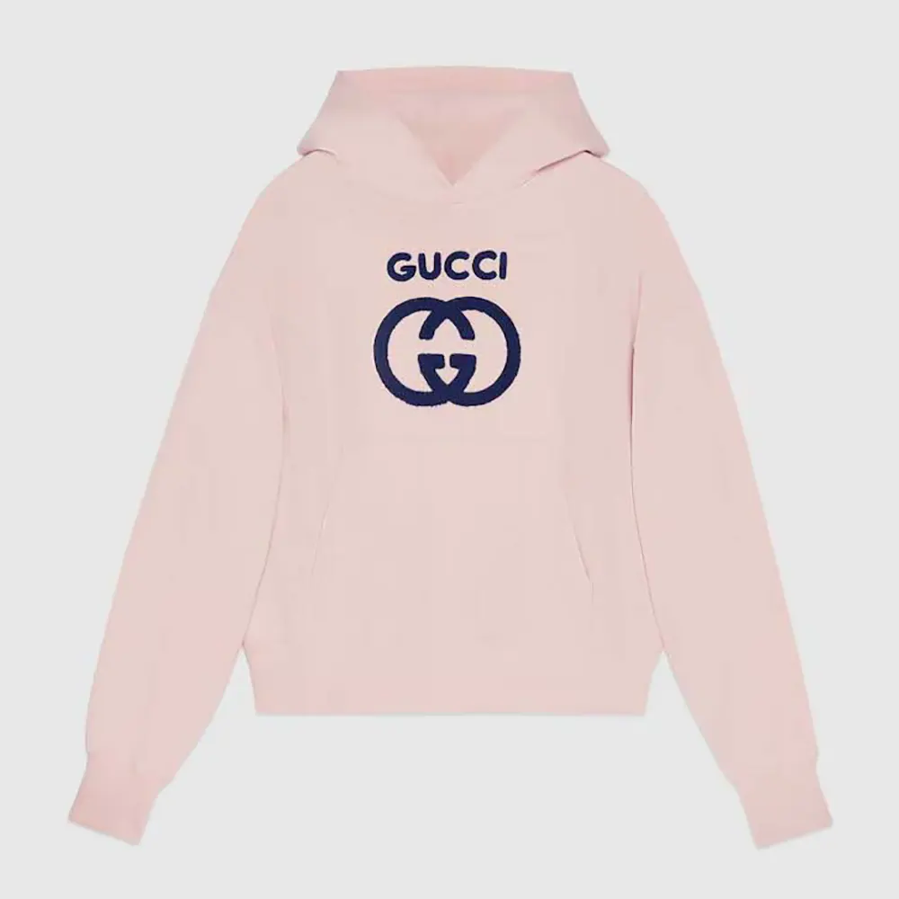 Gucci Women Cotton Jersey Sweatshirt with Embroidery 768122XJF8S5874