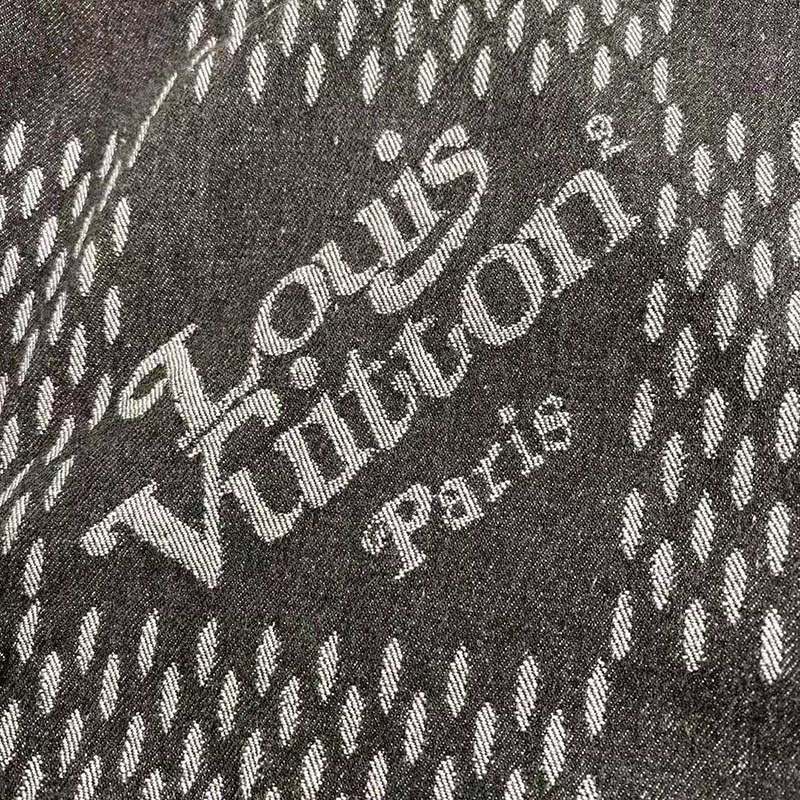 Louis Vuitton Women Giant Damier Waves Monogram Denim Jacket Cotton Regular Fit-Black