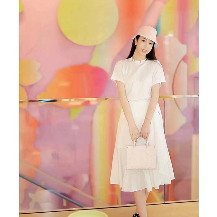 Louis Vuitton Women LV Side Strap T-Shirt Cotton White Regular Fit