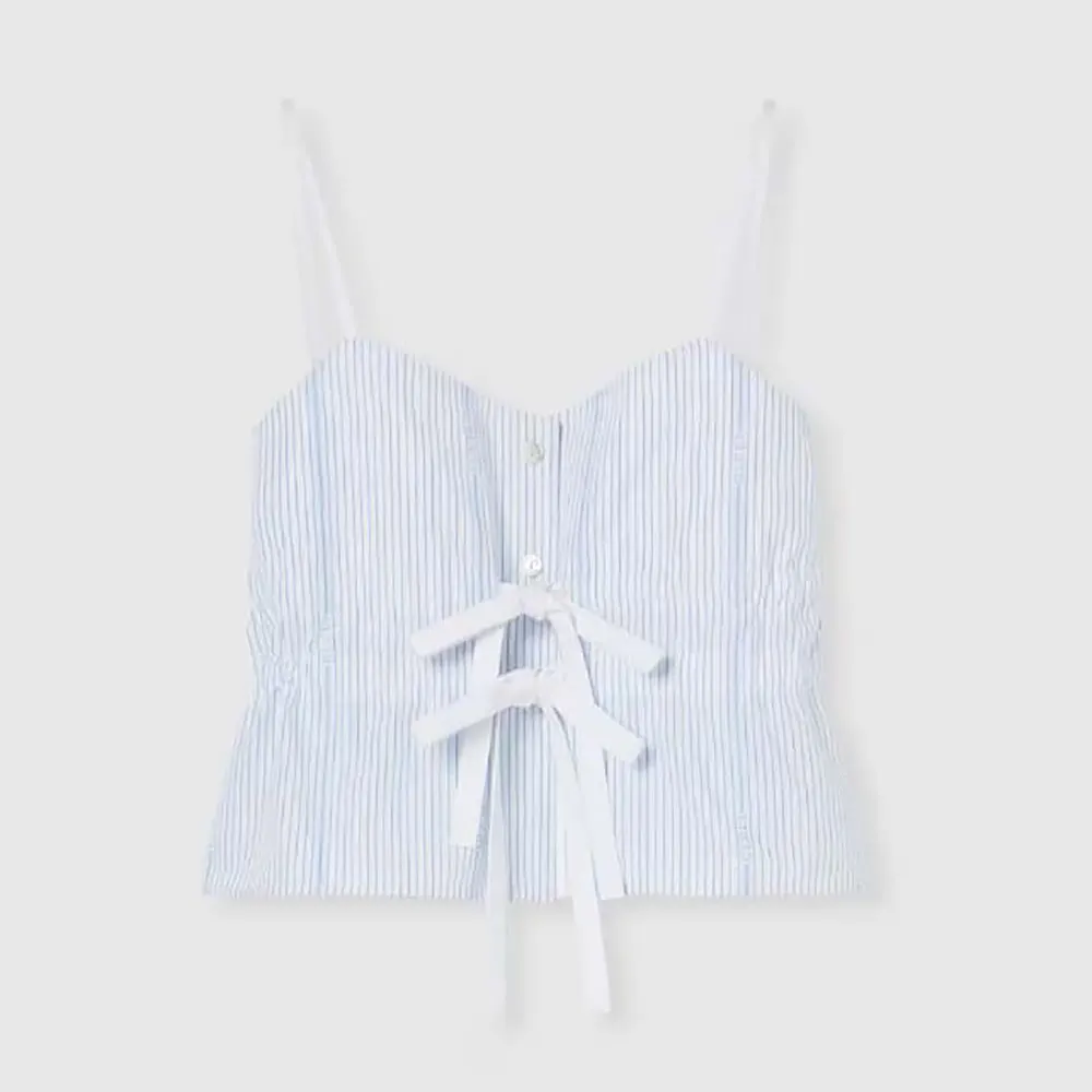 Gucci Women Cotton Fil Coupé Top 831873Z7ASD9025