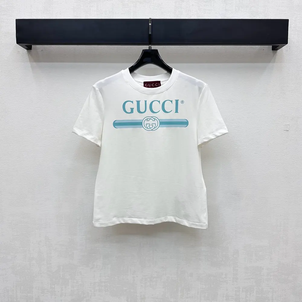 Gucci Women Soft Cotton Jersey T-shirt with Print 837959XJHGY