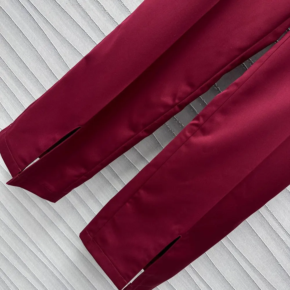 Gucci Women Oversize Low Waist Wool Pant 824881Z7AO26052