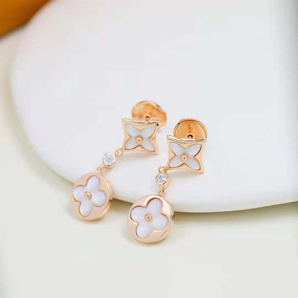 Louis Vuitton Women Color Blossom Long Earrings