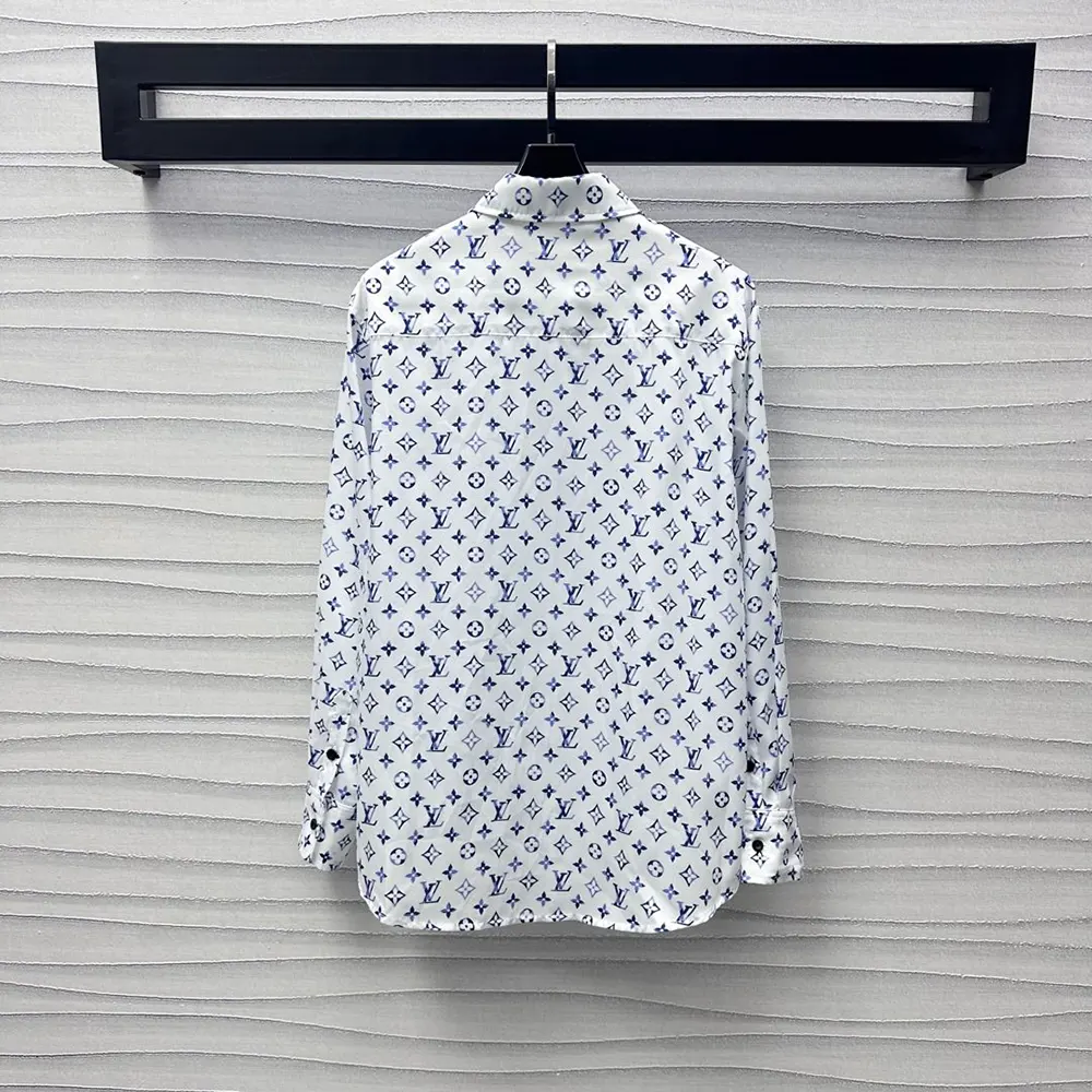 Louis Vuitton LV Women Aquarelle Monogram Silk Shirt 1AHGW8