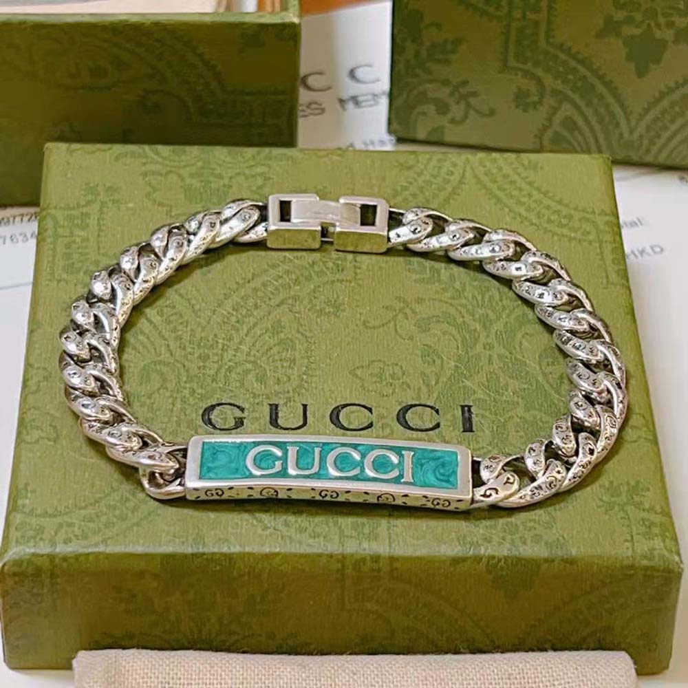 Gucci Women Gucci Logo Enamel Bracelet
