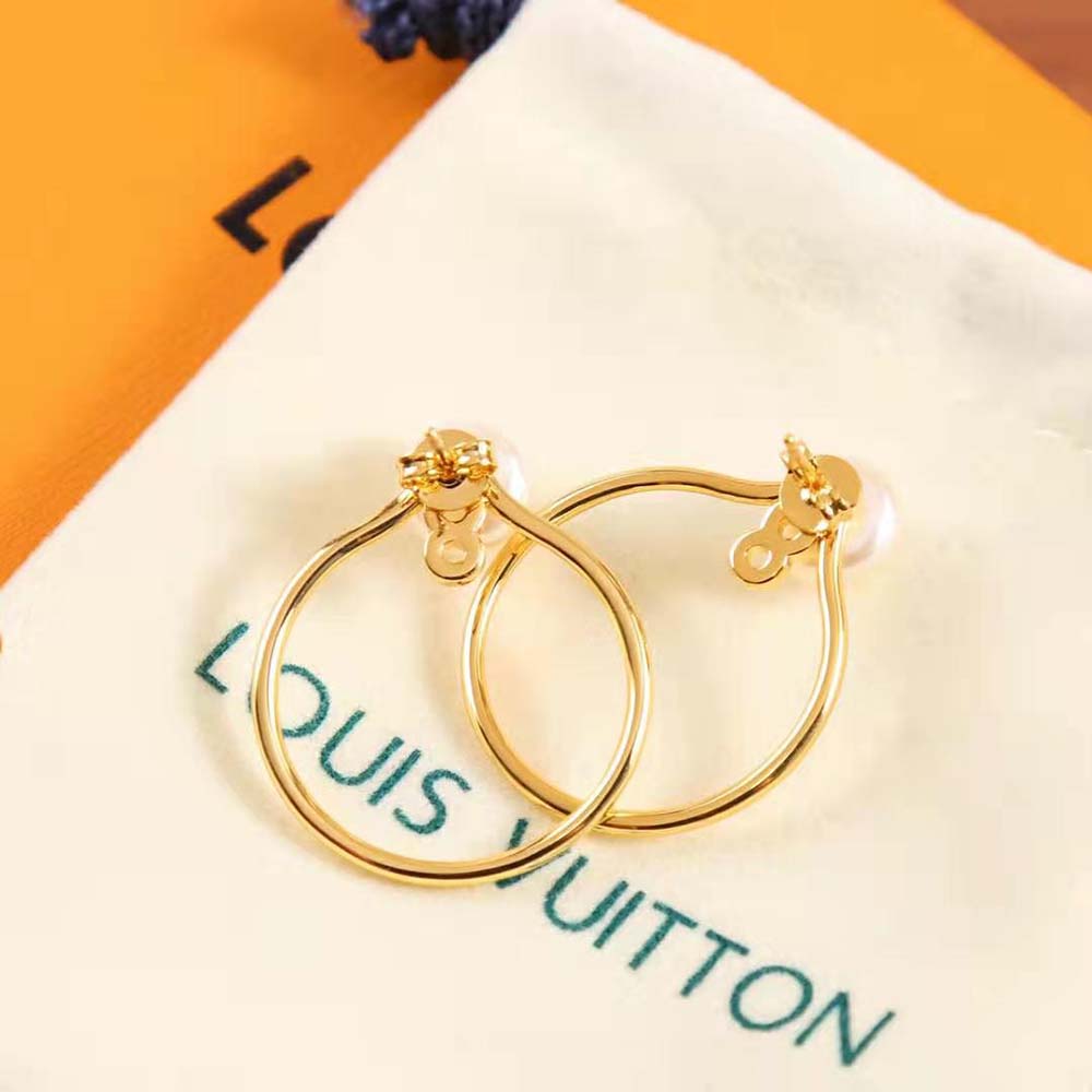 Louis Vuitton Women LV Eclipse Pearls Earrings