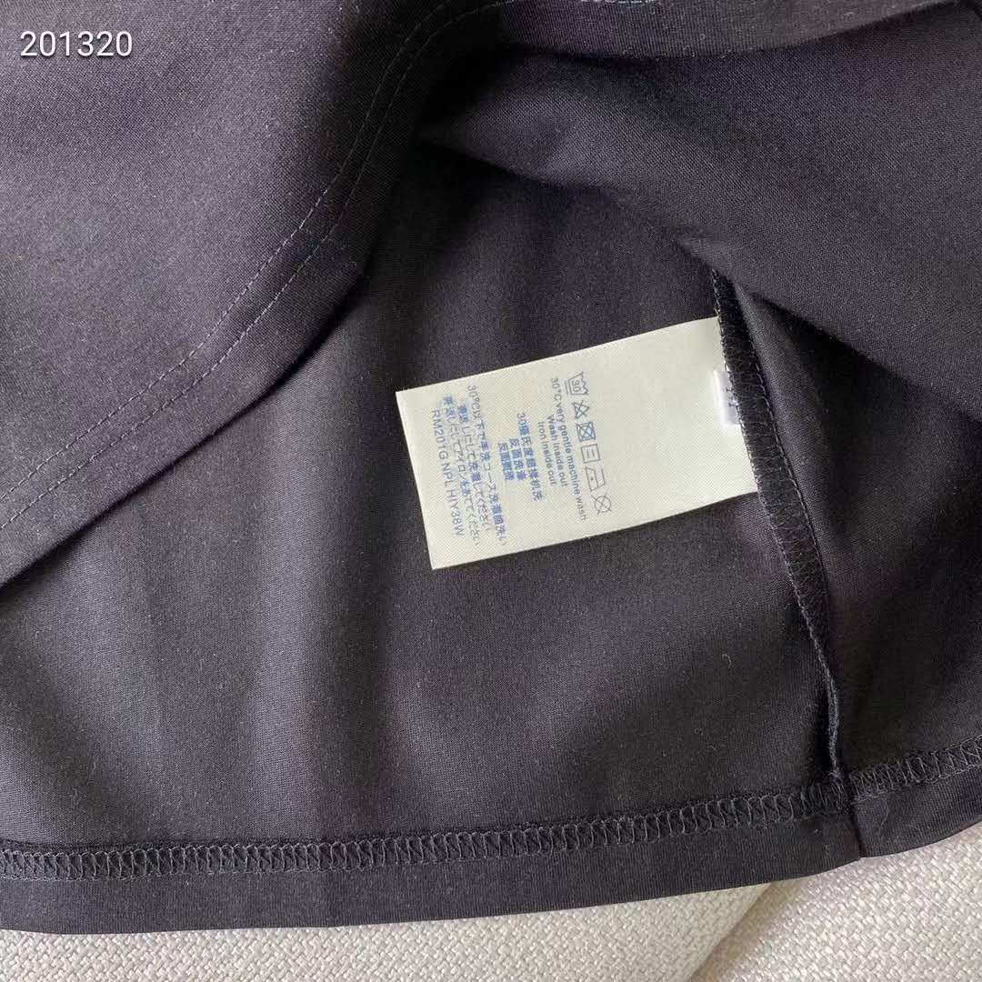 Louis Vuitton Women Vuittamins Cotton Jersey T-Shirt LV Circle Black Regular Fit