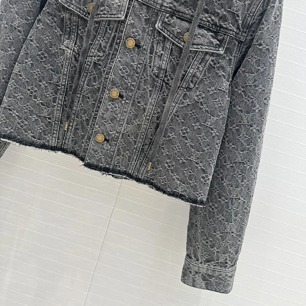 Louis Vuitton Women Vintage-Effect Monogram Denim Jacket 1AGBD3