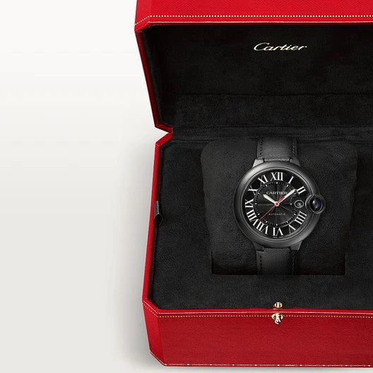 CARTIER 42MM BALLON BLEU DE  CARBON WATCH