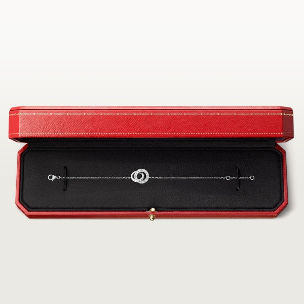 CARTIER LOVE BRACELET, ON CHAIN, PAVED