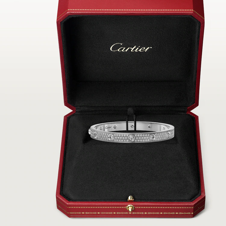 CARTIER LOVE BRACELET, DIAMOND-PAVED – 16