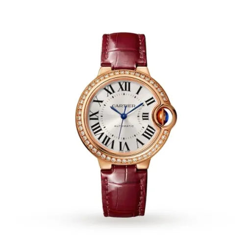 CARTIER Cartier Ballon Bleu de Cartier Women Quartz Silver Leather Watch WJBB0033