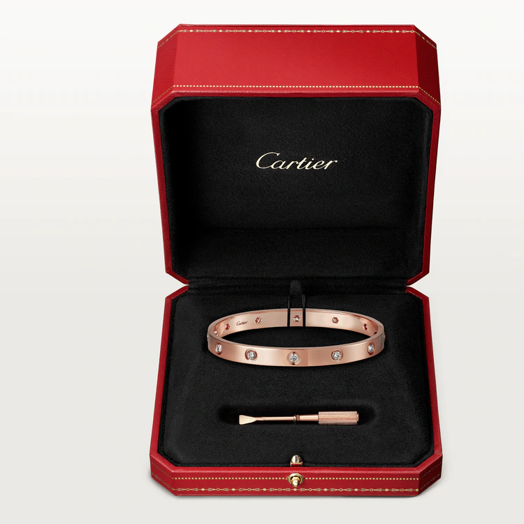 CARTIER LOVE BRACELET, 10 DIAMONDS – 16