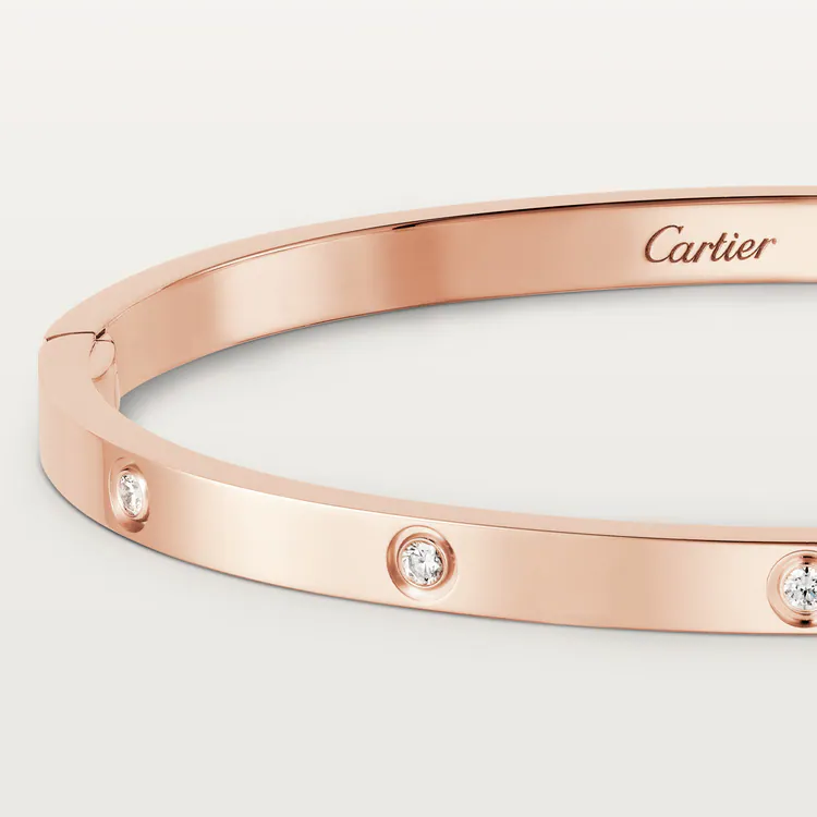 CARTIER LOVE BRACELET, SMALL MODEL, 10 DIAMONDS – 16