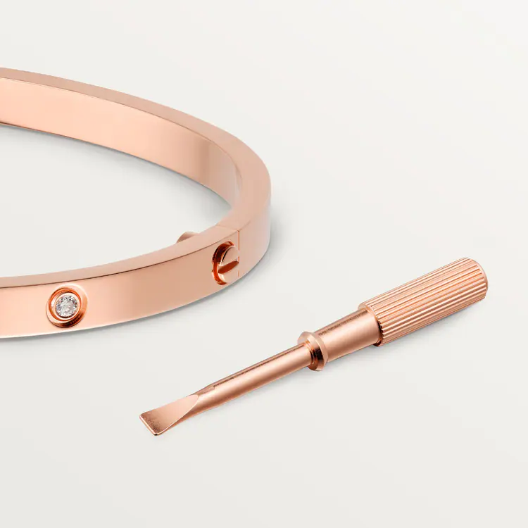 CARTIER LOVE BRACELET, SMALL MODEL, 10 DIAMONDS – 16