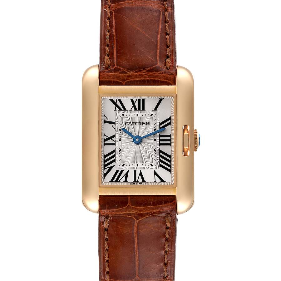 CARTIER Tank Brown Leather Watch