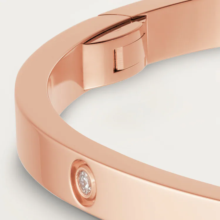 CARTIER LOVE BRACELET, SMALL MODEL, 10 DIAMONDS – 16