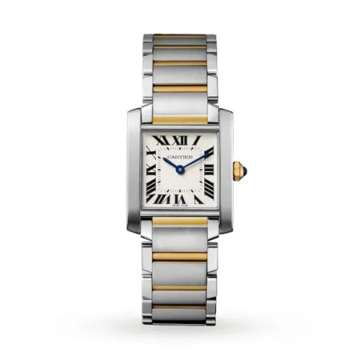 CARTIER Cartier Tank Française Women Quartz Silver Bicoloured Watch W2TA0003