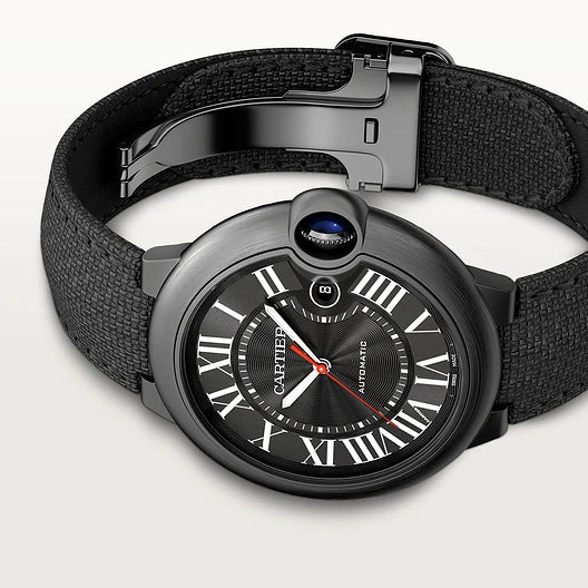 CARTIER 42MM BALLON BLEU DE  CARBON WATCH