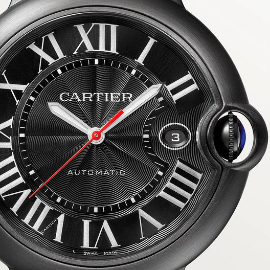 CARTIER 42MM BALLON BLEU DE  CARBON WATCH