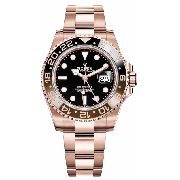 Rolex GMT-Master II Root Beer Rose Gold 40mm