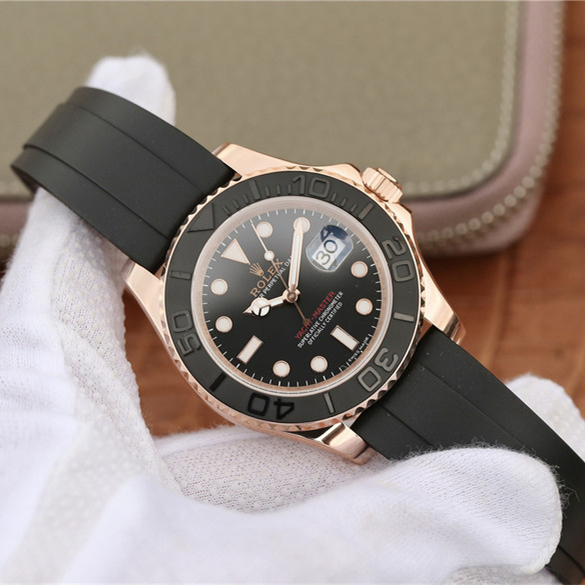 Rolex Yacht-Master Rose Gold Black Ceramic Bezel 40mm
