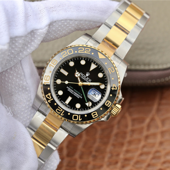 Rolex GMT-Master II Two Tone Black Dial 40mm