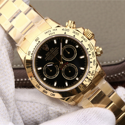 Rolex Daytona Gold Black Dial 40mm