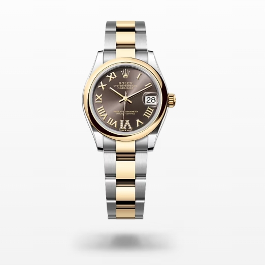 Rolex Datejust 31 Dark Grey Dial Diamond VI Women's Watch 278243-0017