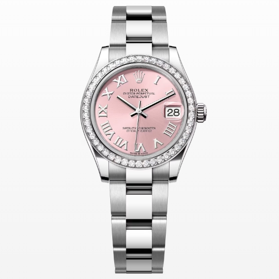 Rolex Datejust 278384RBR-0023 Pink 31mm Dial Oyster Watch