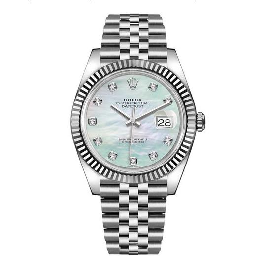 Rolex Datejust 41 Diamond Mother of Pearl Men's Watch 126334-0020